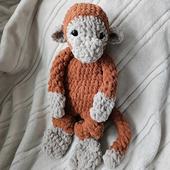 Custom handmade Crochet Monkey Lovey. Made by me! 😍 - Picture 2 of 6